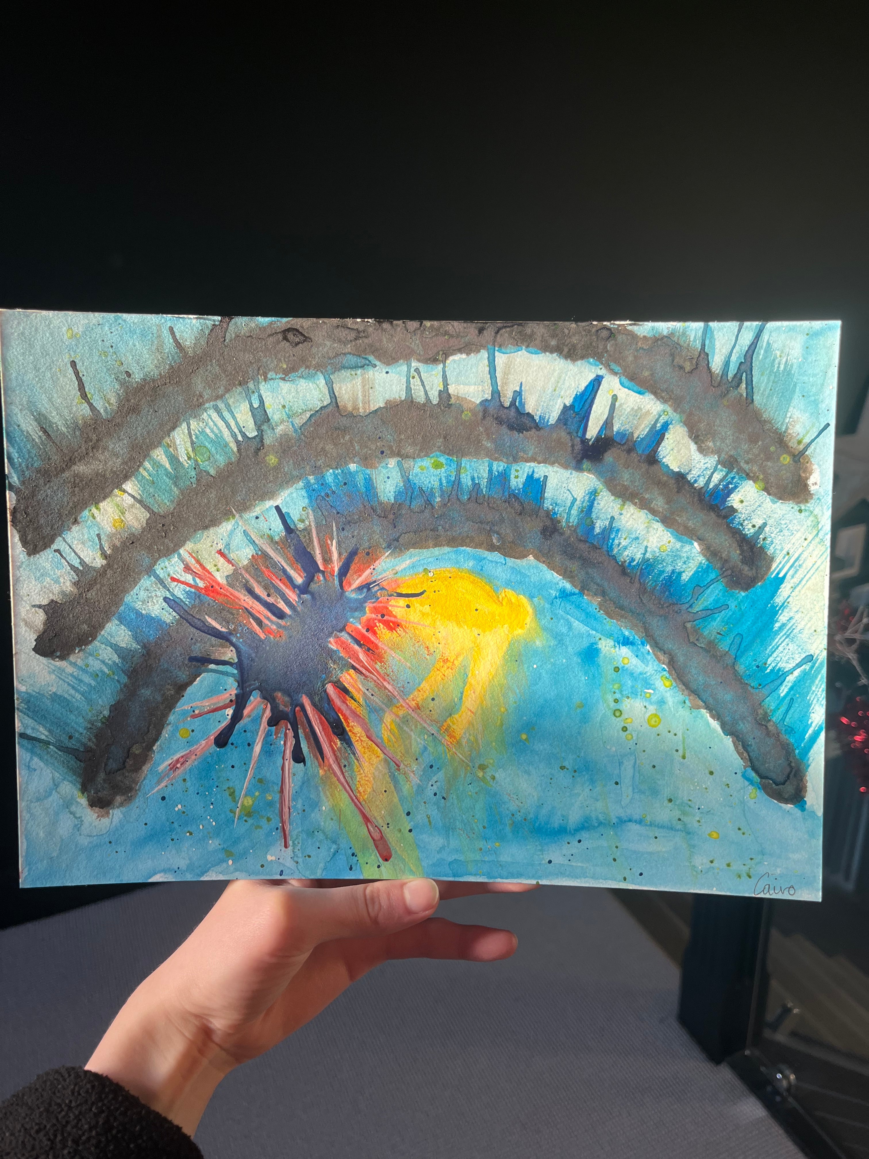 Original Spiritual Watercolour – Ascension & Healing